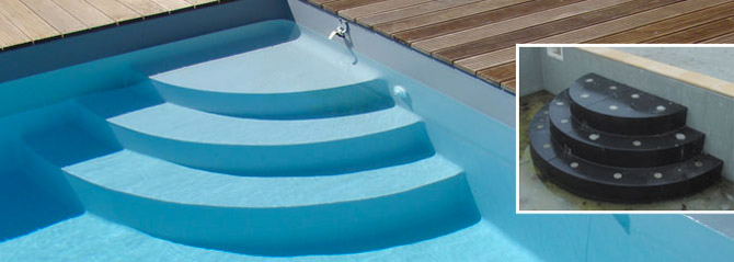 Escaliers maonns de kits piscines
